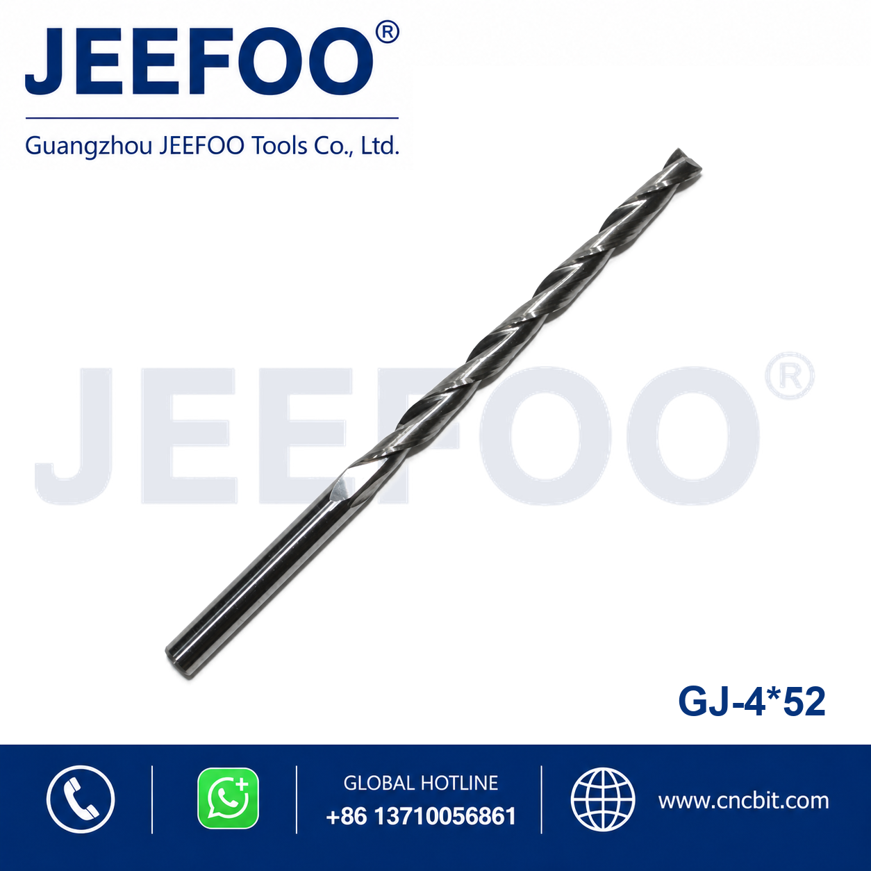 4x52 Two Spiral Flute Bits CNC router cutter