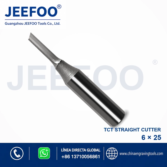 6x25 A Grade TCT Straight Cutter detail view 2