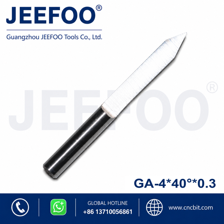 4*40degree*0.3 Brocas para enrutador de grabado de madera de fondo plano, herramienta afilada de carburo sólido en 3D Mecanizado de relieve para carpintería