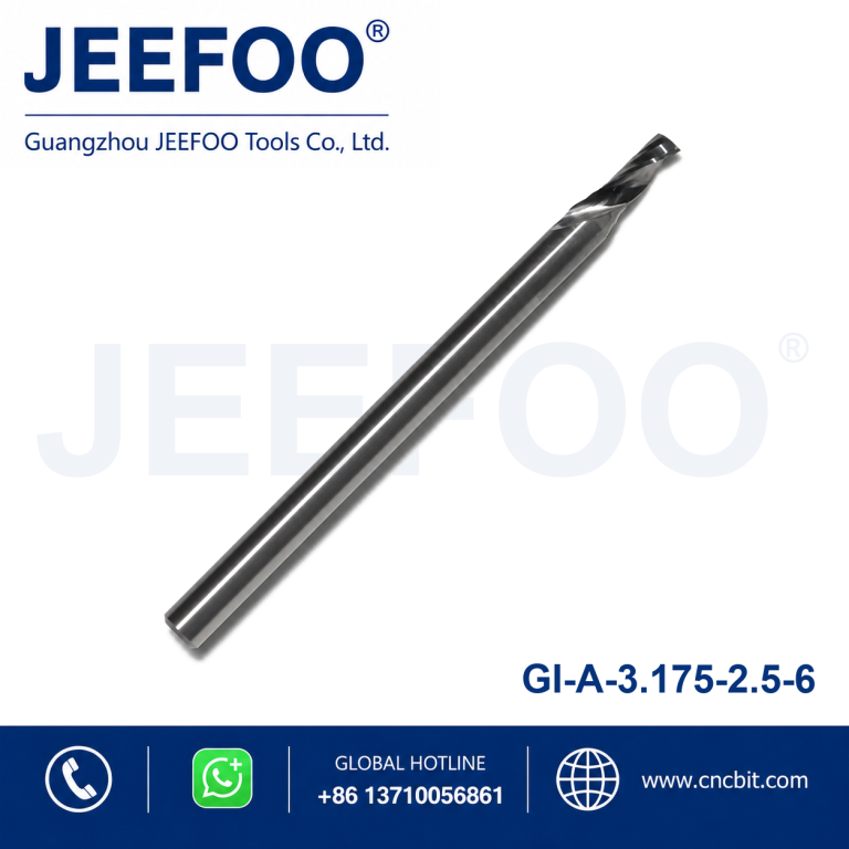3.175x2.5x6 One Flute Spiral Bits/ Cutter For CNC Router Machine /Woodworking Machine/CNC Router Rits/Cutting Tools product image