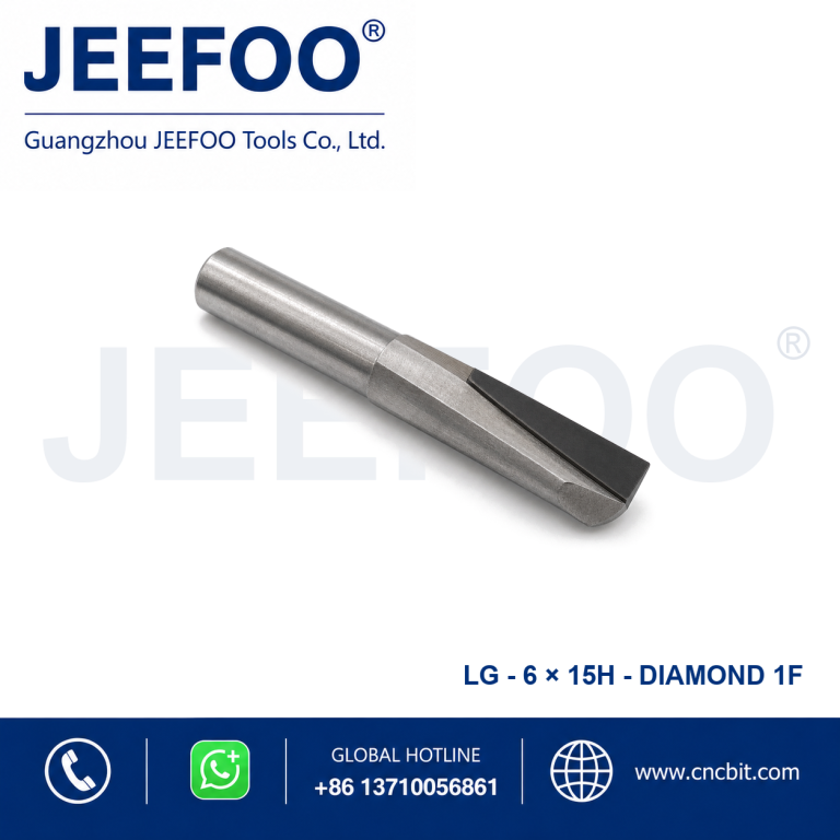 6×15 PCD PCD Broca recta para aluminio para CNC Mecanizado de aluminio