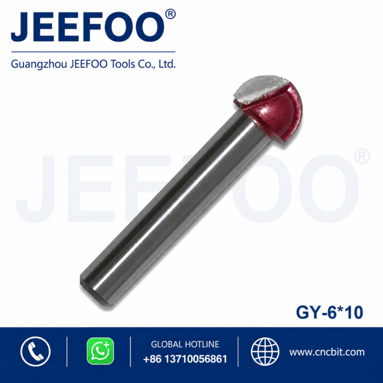 Cuchillo de fondo redondo 6×10 – Guía de madera CNC
