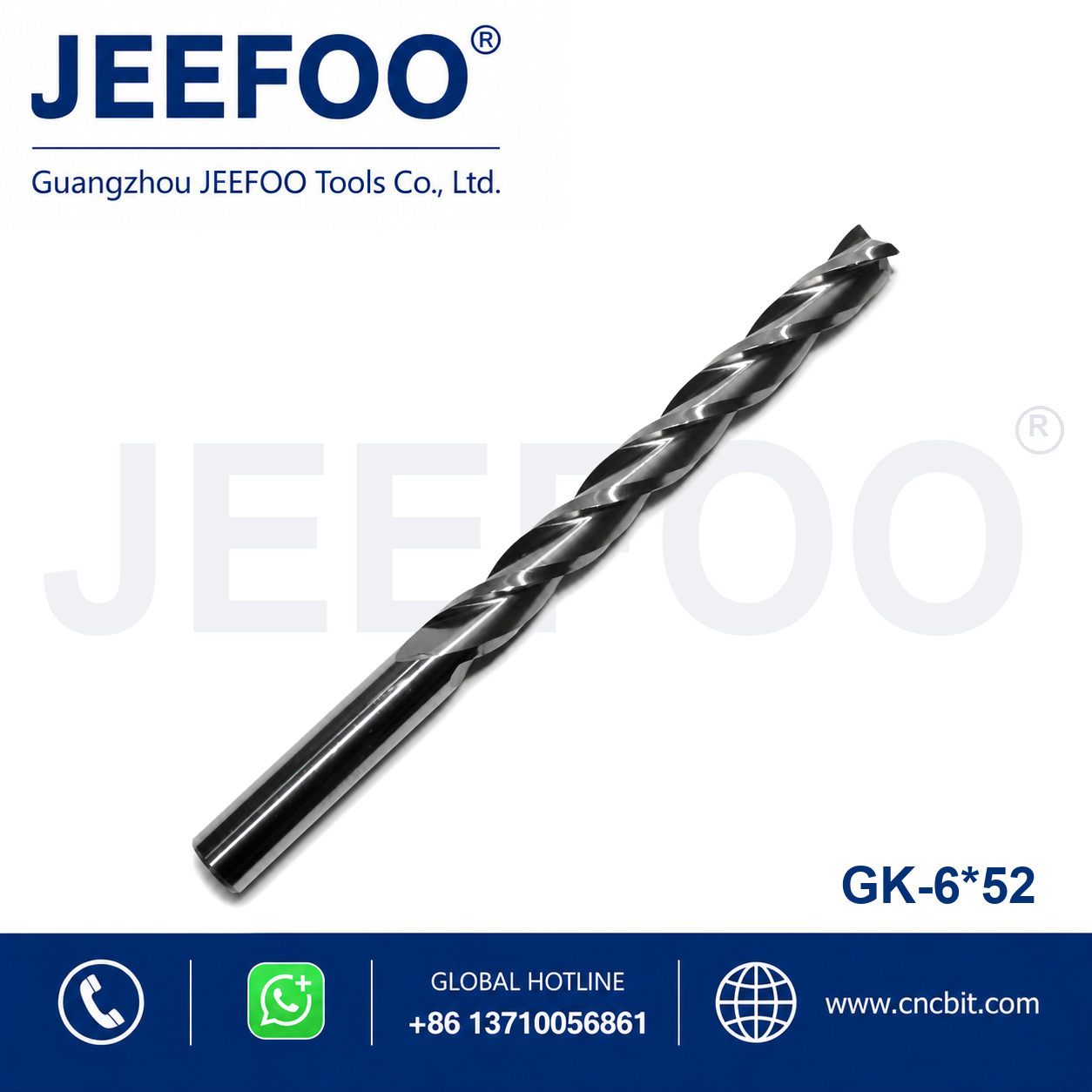 6x52 Three Flute End Mill CNC router bit