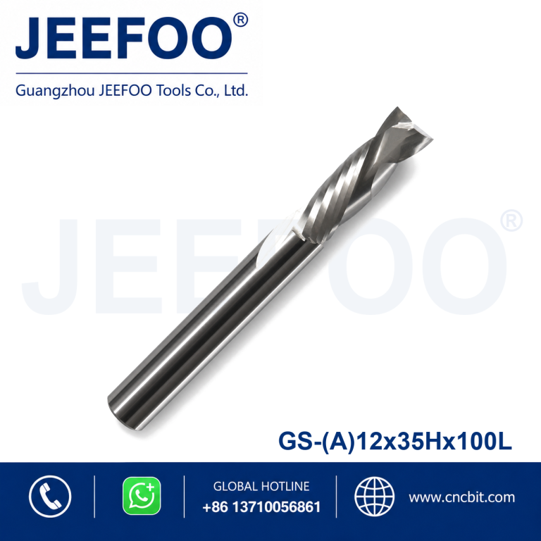 12x35x100L GS Brocas para enrutador de compresión: corte limpio de madera contrachapada CNC