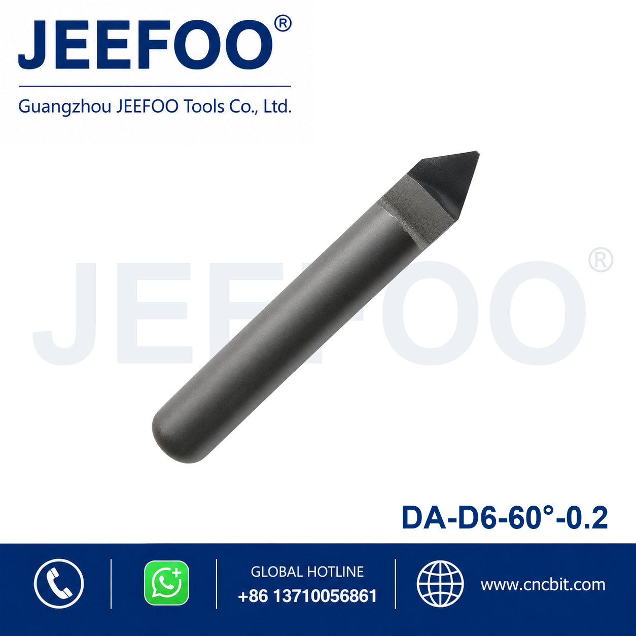 6x60°x0.2 Diamond Flat Bottom Engraving Bit
