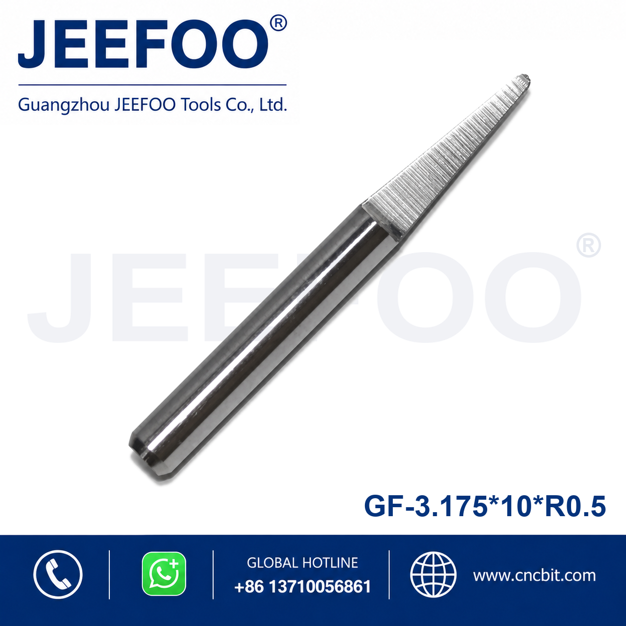 3.175x10xR0.5 radiused bottom engraving bit