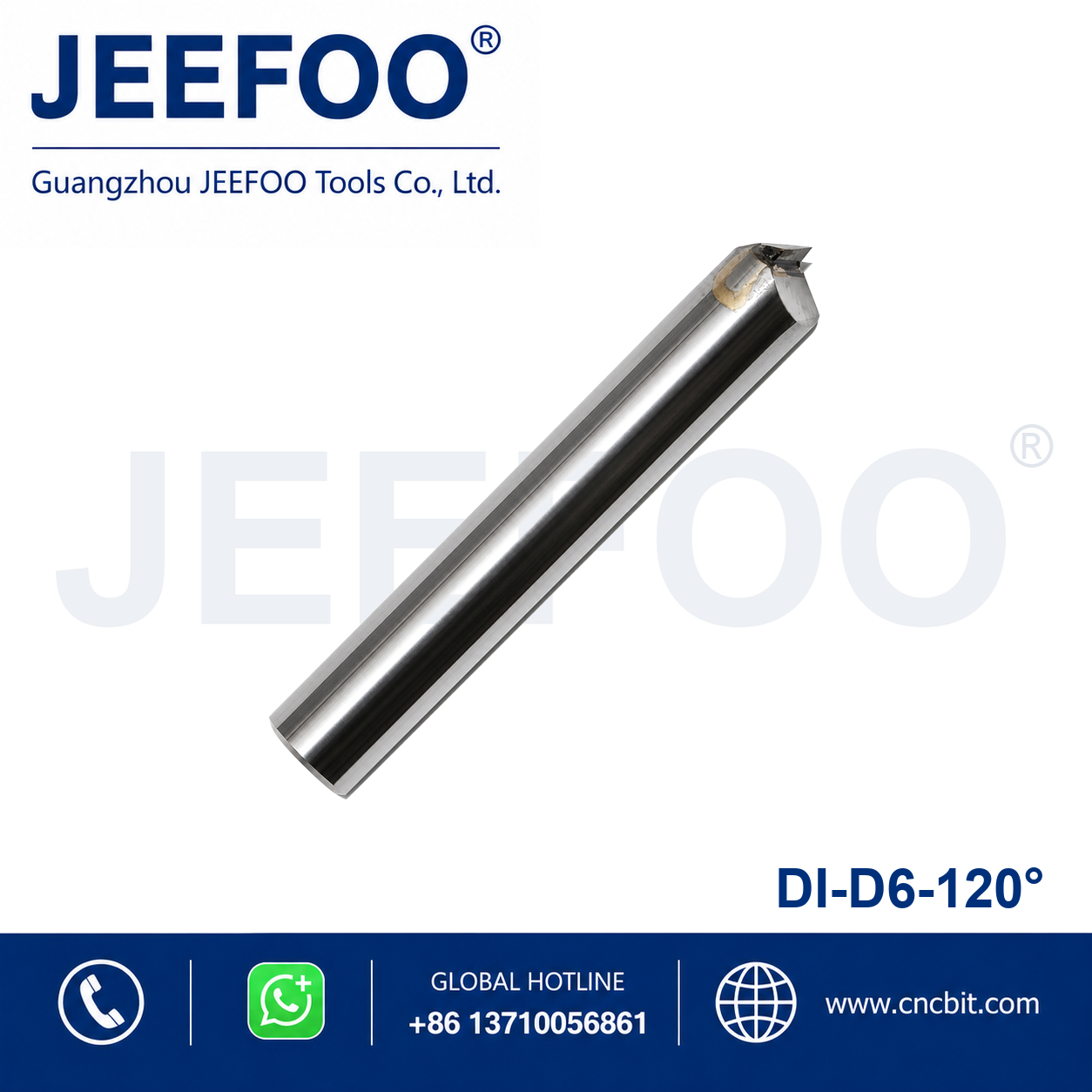 6x120 natural diamond chamfer bit for high-gloss finishing