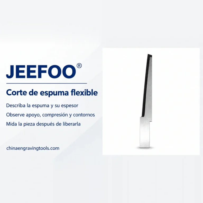 Corte de espuma flexible: comprobar apoyo, compresión y contornos